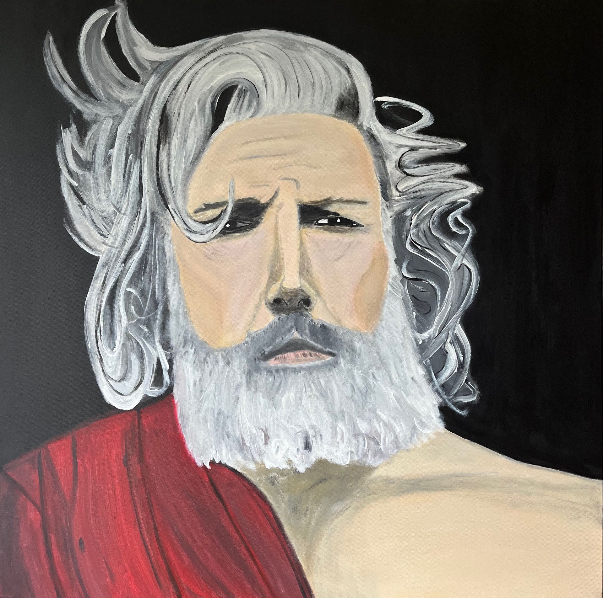 Peinture Homme antique acrylique