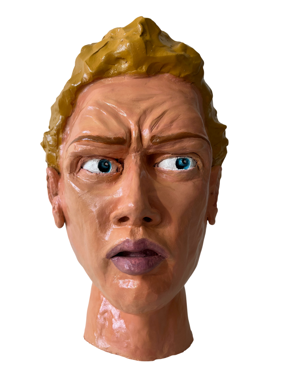 Sculpture statue Homme stupéfait